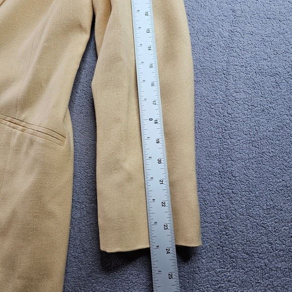 Liz Claiborne Blazer Jacket Women's 10 Light Beige Notch Lapel Single Breasted - Picture 4 of 10